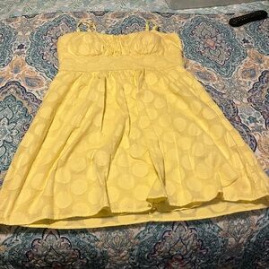 B. Smart Yellow Dress with Ribbon Detail
